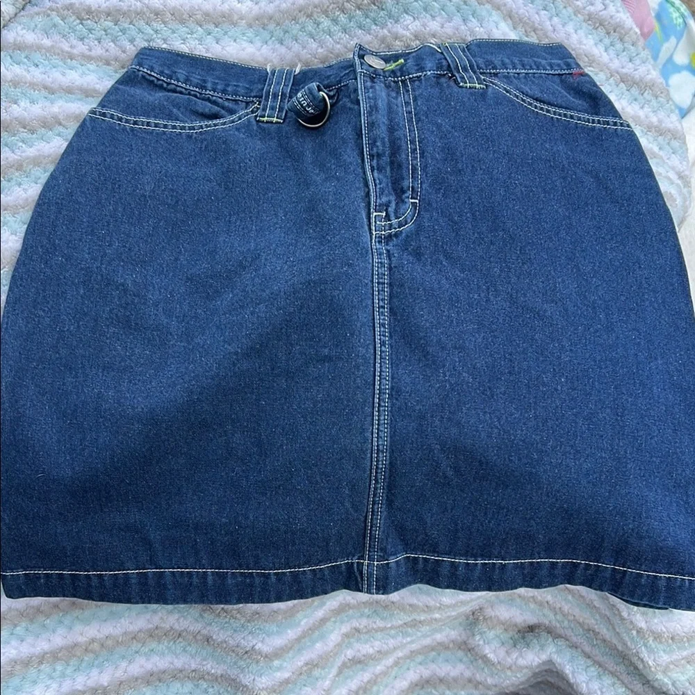 Classic Blue Denim Skirt